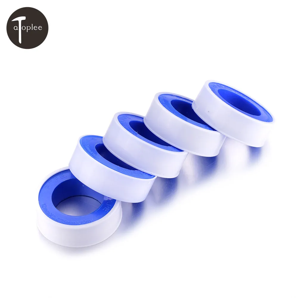 Wholesale 50PCS 10m P.T.F.E Thread Seal Tape Water Pipe PTFE Teflon Thread Seal Plumbing Tape Adhesive Tape 12*0.075mm