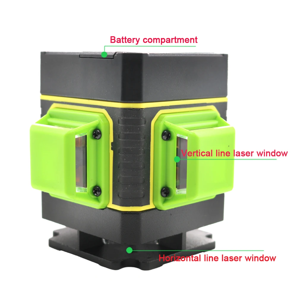 Лазерный уровень 12 линий 3D самонивелирующийся 360 горизонтальный и вертикальный супер мощный лазерный уровень зеленый луч лазерный уровень