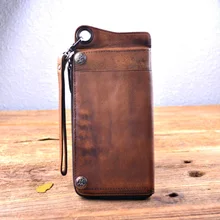 Echtes Leder Männer Brieftaschen 100% Rindsleder Herren Brieftasche Handmade Vintage-stil Geldbörsen Aus Echtem Leder Kurzen Handtasche Großhandel Einzelhandel