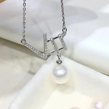 

Summer Jewelry 925 Silver Necklace Chain with Pendant Findings Component Jewelry Parts Fittings for Pearls Corals Jades Stones