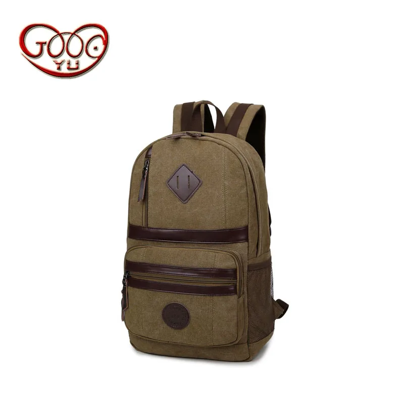 

New men's vertical section square shoulder bag leisure mountaineering bag travel canvas bag retro multifunctional backpa