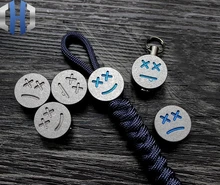 Titanium Expression Pack EDC Knife Beads Umbrella Rope Pendant Tail Rope Knife Pendant Key Chain Zipper Head Paracord Beads