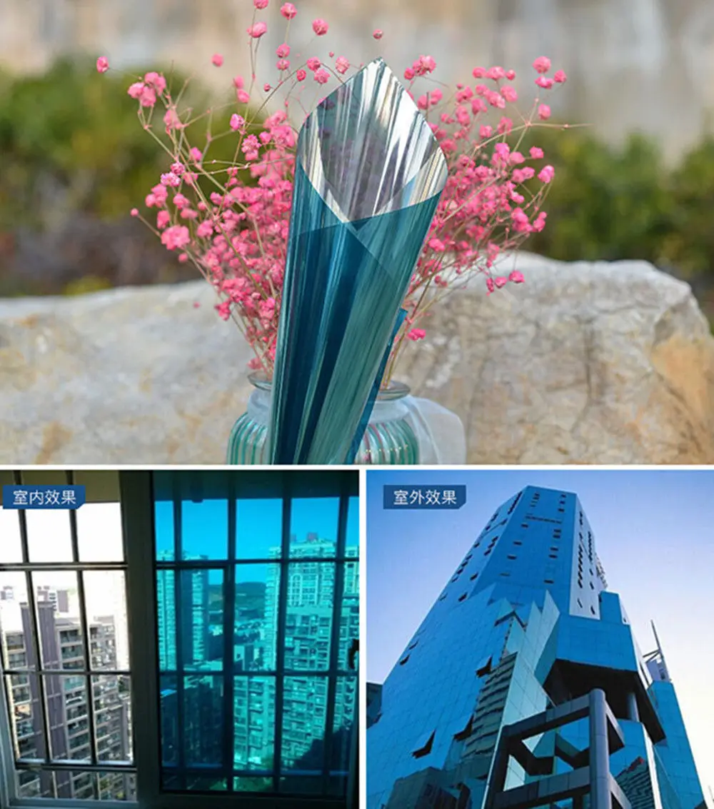 

Multiple sizes available one way mirror window film, Privacy Adhesive Reflective Solar film Heat Control Window Tint for Home
