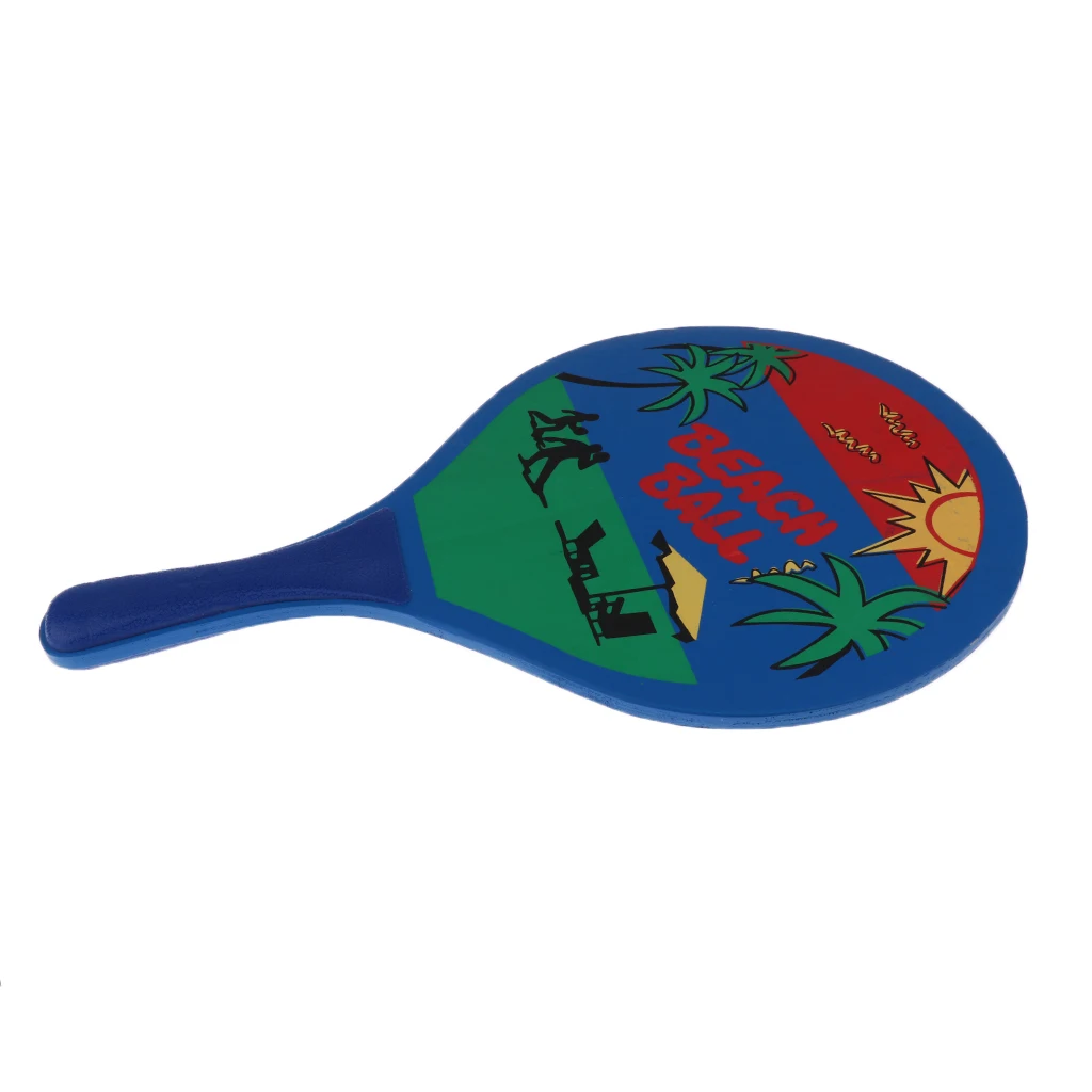 2 комплекта пляжная Теннисная ракетка/весла сад задний двор деревянная игра Бадминтон с мячом для детей/взрослых деревянная ракетка для