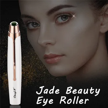 

Portable Eye Massager Electric Jade Roller Head Massage Hot Heating Vibration Massage Eye Wrinkles Dark Circle Removal Device 45