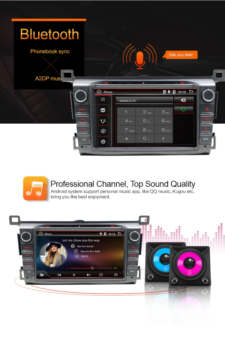 Discount Android 7.1 Car DVD Player GPS Navi for 2013 2014 2015 DVD PLAYER Multimedia Navigation RADIO Stereo Audio Video with BT Wifi 6