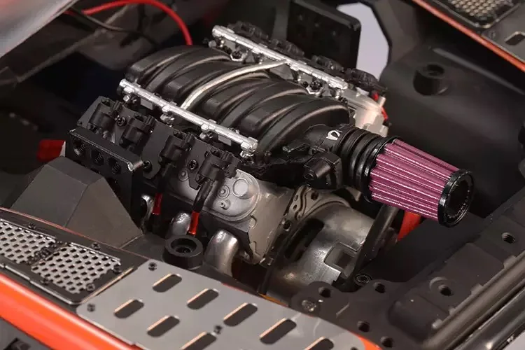 1 комплект LS3 V8 6.2L радиатор двигателя 1/10 Trx4 Jeep Land Rover D90/110/130/двигатели вентилятора
