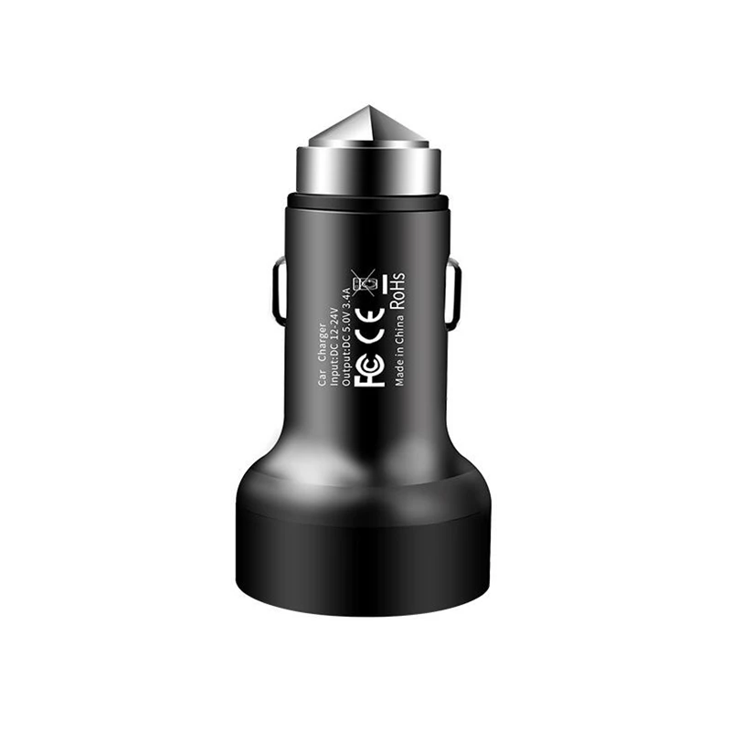 

5V 3.1A Digital LED Display Dual USB Car Charger For IPhone Samsung Tablet Travel Adapter Fast Charging For Xiaomi