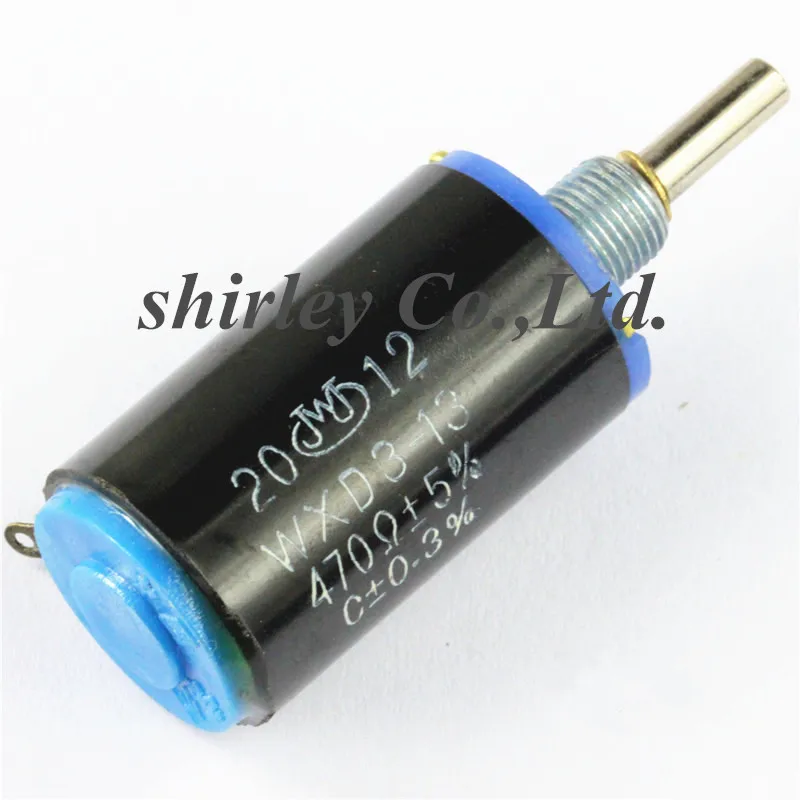 Connectors WXD3-13-2W 100 200 220 470 680 1K 2.2K 3.3K 4.7K 5.6K 6.8K 10K 22K 33K 47K 100KOhm WXD3-13 2W Wirewound Potentiometer |
