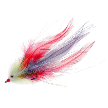 Fly Fishing Saltwater Flie Streamer Steelhead Salmon Striper Pike Trout Simulation Flies Lure for Freshwater Lake River 3