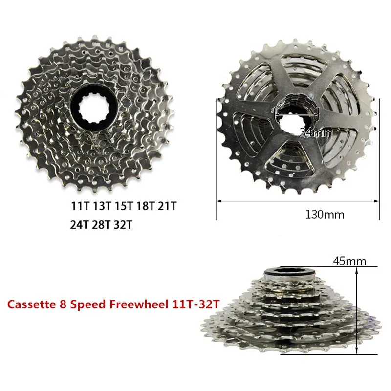 Кассета 7 s/8 s/9 s/10 скорость велосипедная обгонная муфта стальная дорога MTB Горный Велоспорт 11 T-34 T неуказательный маховик CZF006