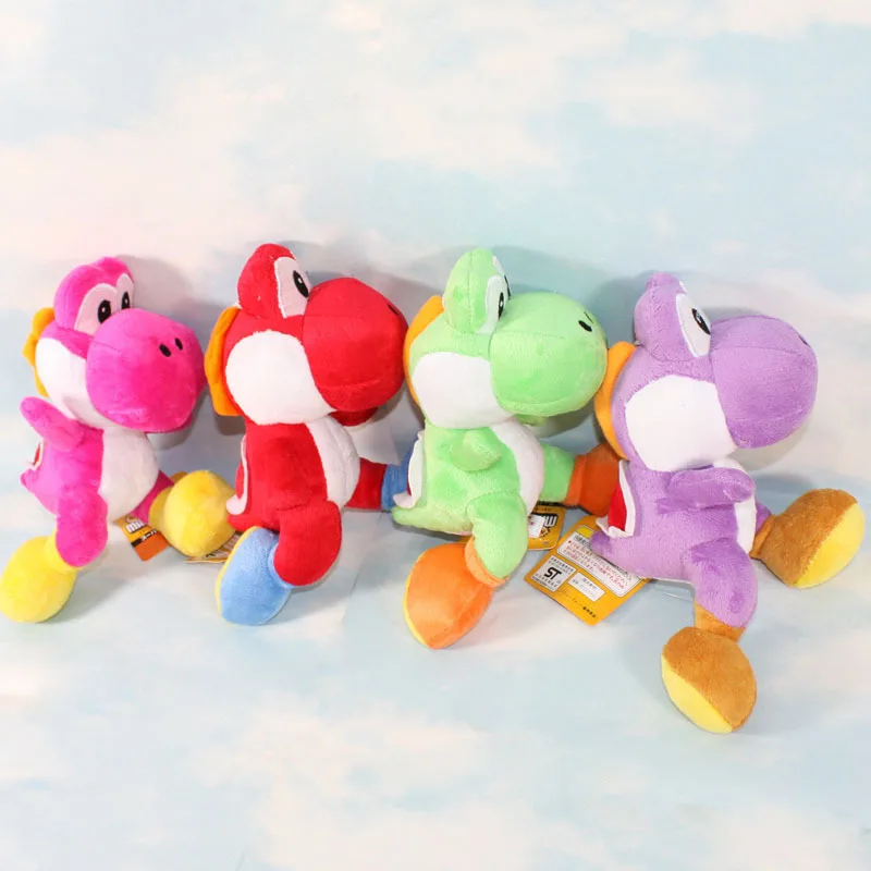 20 см Плюшевые игрушки Фигурки Супер Марио Bros Run Yoshi плюшевые мягкие куклы Размер:
