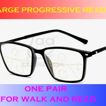 Новинка Clara Vida большая оправа модный стиль для мужчин и женщин прогрессивные очки для чтения видеть далеко и рядом без линий! От+ 1 до+ 4 Добавить