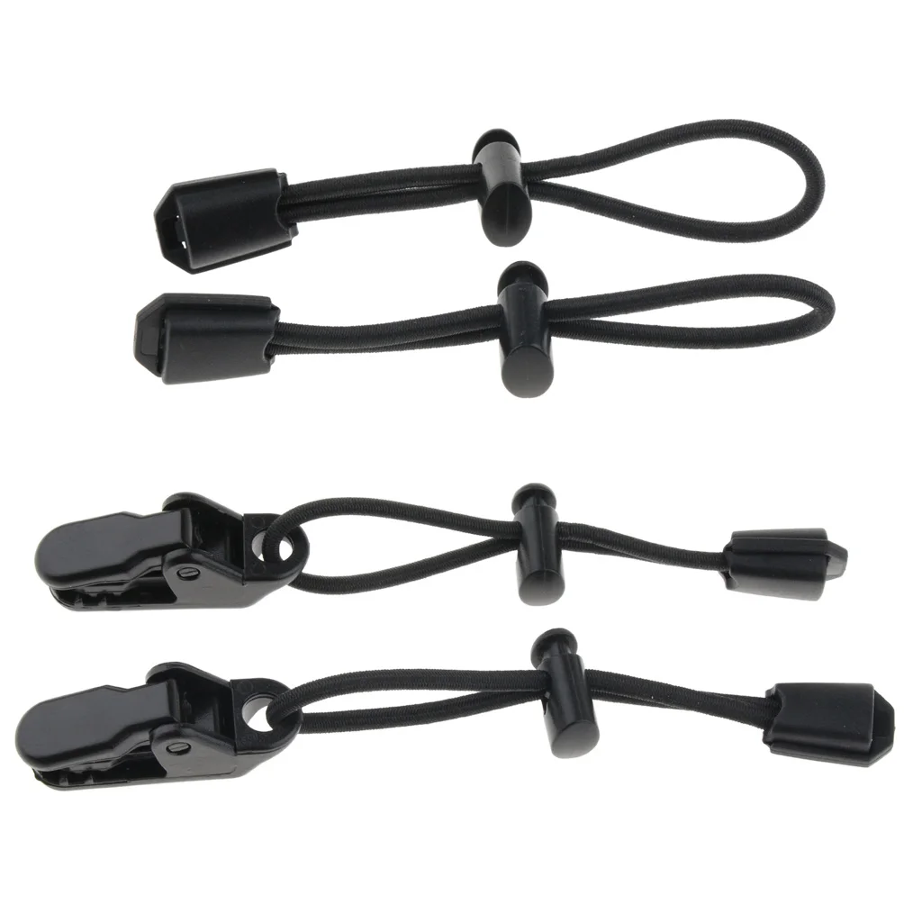 MagiDeal 2pcs/set Securing Fixing Hiking Stick Walking Pole Elastic Cord for Mountaineering Backpack Hiking Stick Holder