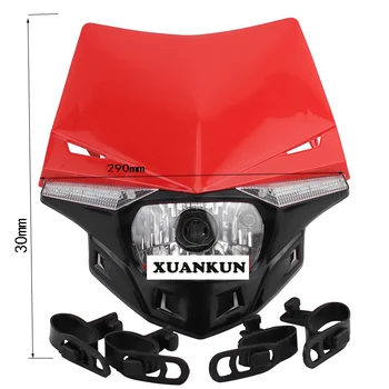 

XUANKUN Off - Road Vehicle Motorcycle Ghost Face Lamp Shade Modified Accessories LED Ghost Face Lamp Ghost Face Hood Assembly