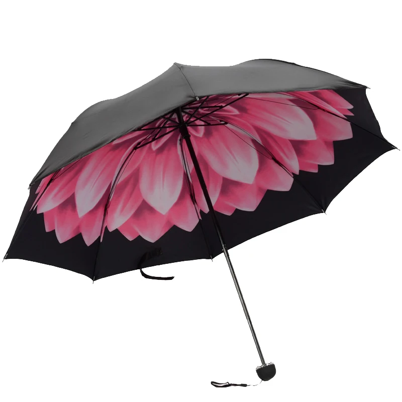 Women Rain Umbrella Female Umbrellas Sunscreen Folding Woman Parasol