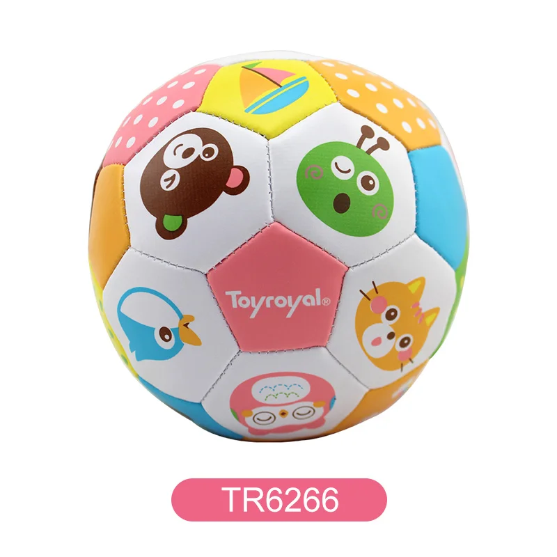 ToyRoyal мягкая детская погремушка мяч для малышей мягкое кольцо с футбольными мячами колокольчик сенсорная игрушка мяч для ребенка 0-12 месяцев Детский подарок для игры кожа