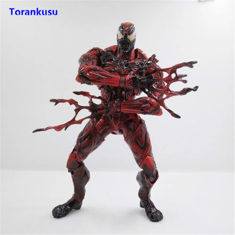 

Play Arts Kai Red Venom Action Figures PVC Model Man Gift For Birthday Doll Toys For Children Figuras Anime Hot Toys XP