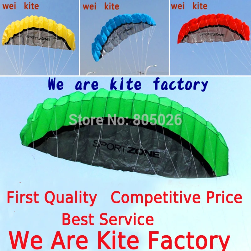 free shipping 2.5m dual Line Stunt power Kite soft kite Parafoil kite surf flying outdoor fun