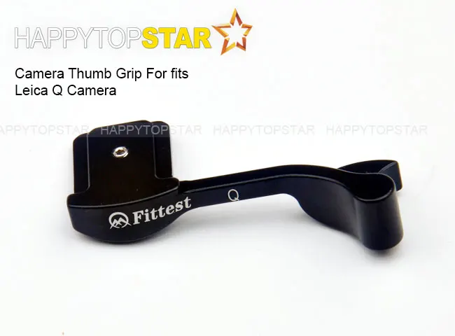 Black Fittest AL Aluminum Thumb Grip for LEICA Q Q2 Camera Hot Shoe Hotshoe CNC