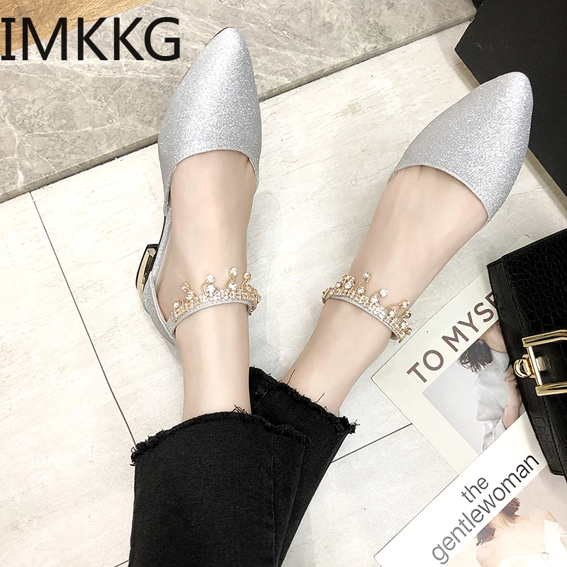 

Women summer shoes Ladies low heel gold Silver Sandals woman chaussures femme 2019 sandalias mujer Y10043