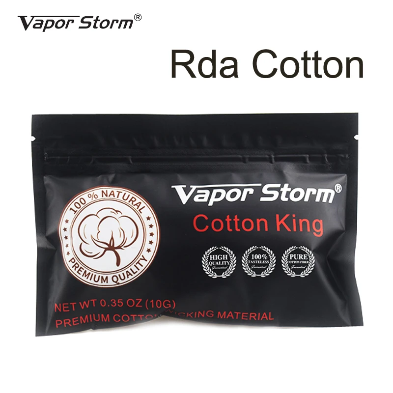 

2 Packs Organic Vape Cotton Bacon Rda Cotton King Heat Wire Coil For Rdta Rba DIY Electronic Cigarette Accessories Atomizer