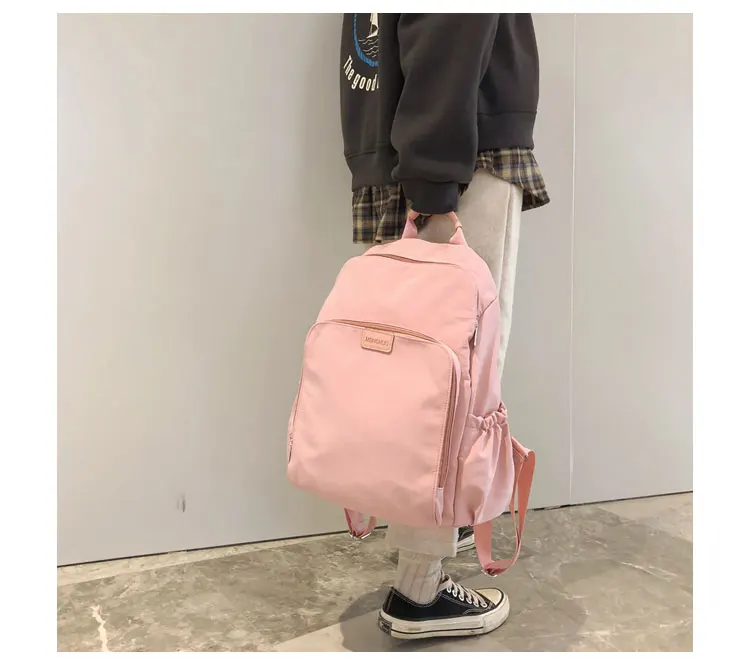 Menghuo High Quality School Bag for Girls Waterproof Nylon Brand School Backpack Women Shoulder Bags Computer Packsack Mochila_21