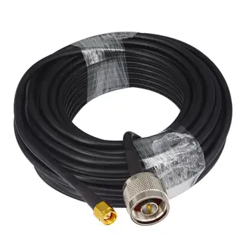 

49ft Antenna Extension SMA Male Plug to N Male Jack Cable crimp Jumper RG58 15M