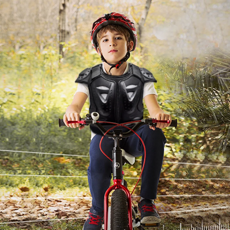 

WOSAWE Children's Body Armor Chest Protector Protective Guard Vest Cycling Jacket Children Amour Gear For Motocross Bike Skating