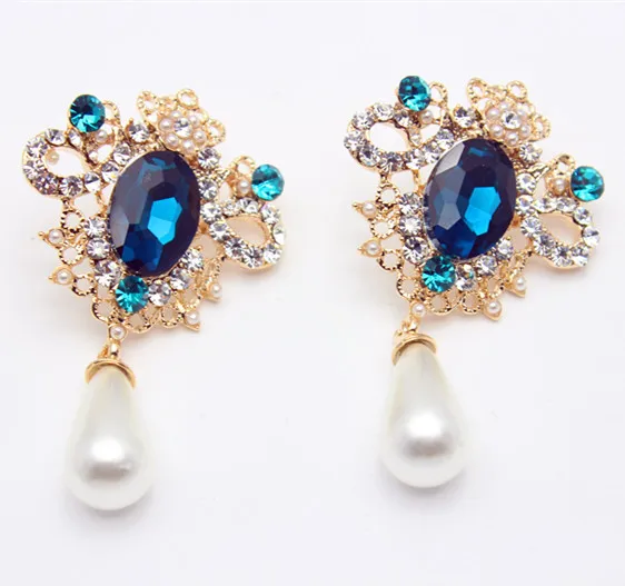 2017 Fashion Pea Pearl Earrings Drop Earring Crystal Gem 2017 Fashion Pea Pearl Earrings Drop Earring Crystal Gem Vintage For