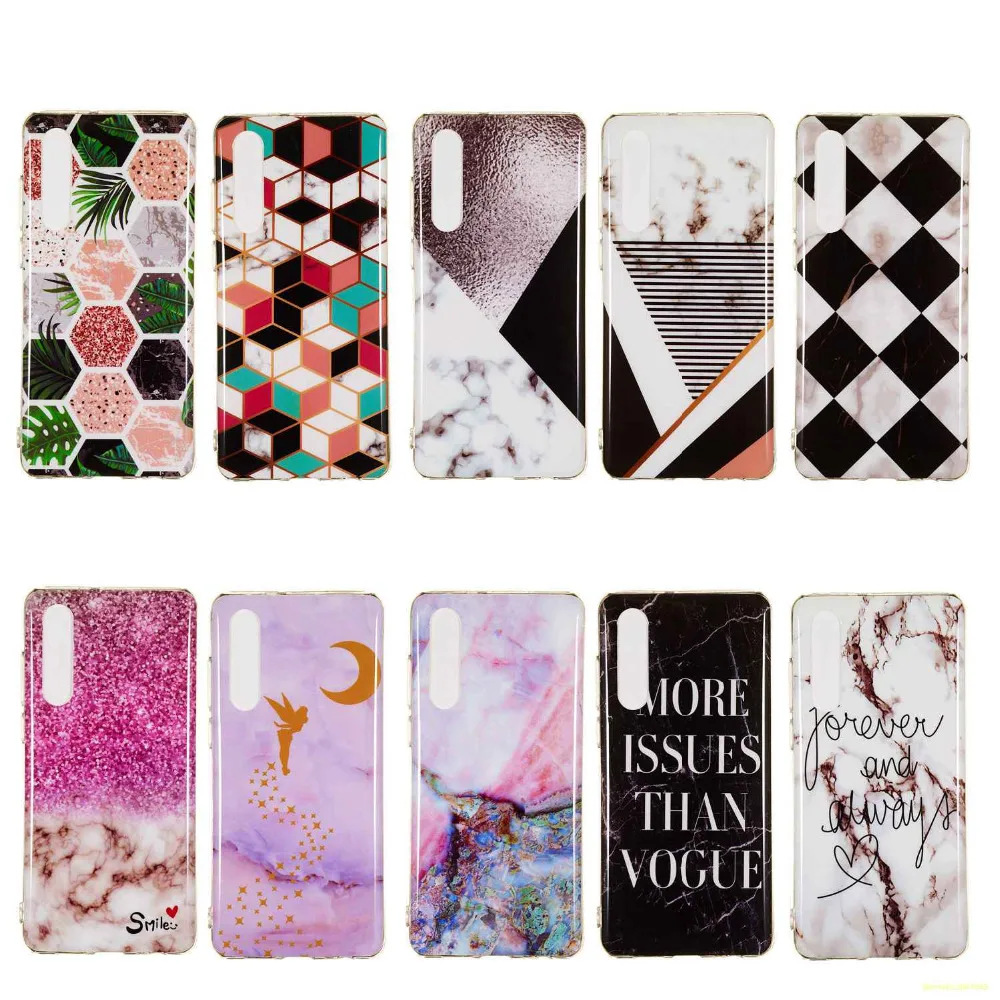 

Soft TPU Silicone Phone Case For Huawei P30 / P30 Pro / P30 Lite Fashion Printing Cool Design Back Cover coque fundas etui Cases