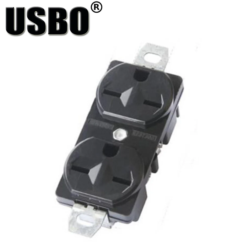 

American 250V 15A Double US NEMA 6-15R Generator outlet Anti-off us industry power socket inline wire connector