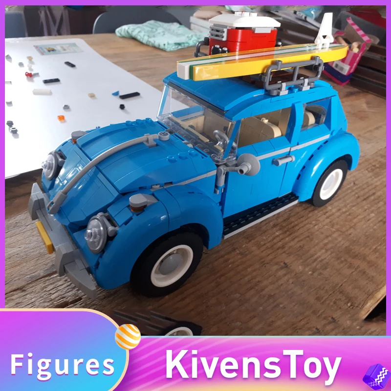 

IN STORE DHL Beetle Car 21003 Building Blocks Machinery Speed Bricks Toy Compatible with Lego 10252 Technic Series 1193Pcs