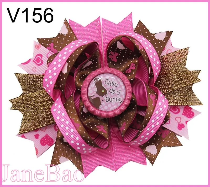 

free shipping 320pcs valentine's day sprinkles hair bows popular cheer bows holiday hair clips valentines day gift--B
