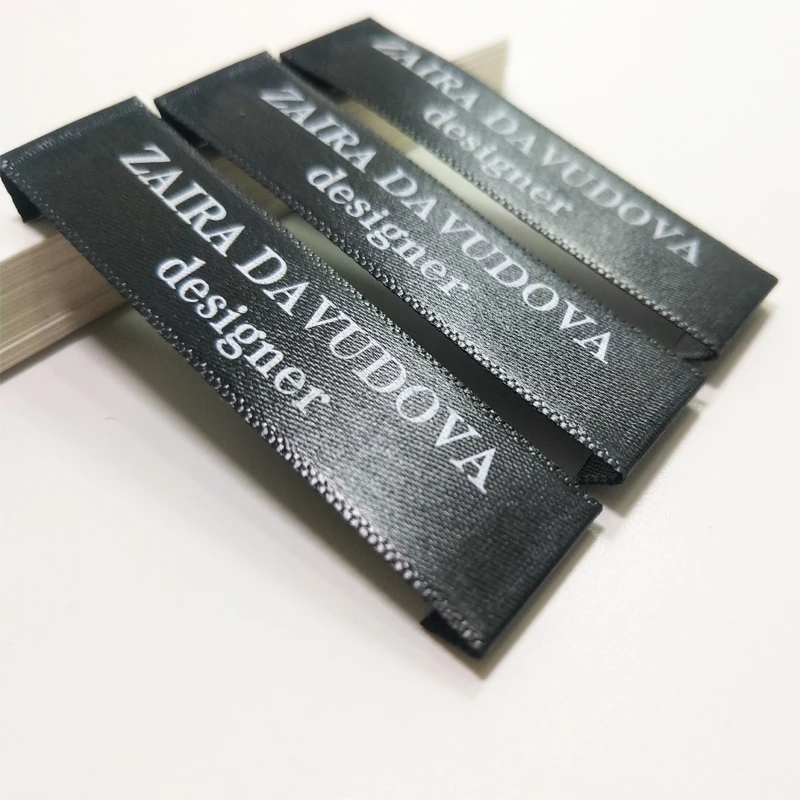1000 шт. шелковые этикетки для одежды сумок обуви|clothing tags|woven labelsprinted satin labels |