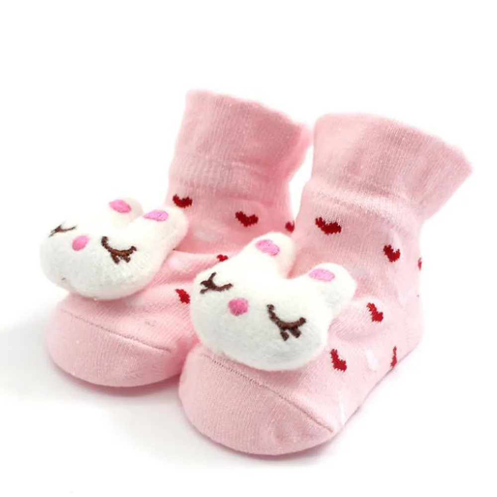 Обувь для маленьких мальчиков и девочек; первые шаги для новорожденных; нескользящие носки с рисунком для маленьких девочек и мальчиков; тапочки; обувь - Цвет: I