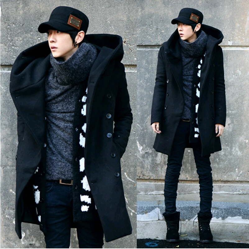 Us 86 87 27 Off Winter Long Thicken Mens Peacoat Coat Casual Business Style High Quality Coats Overcoats In Wool Blends From Men S Clothing