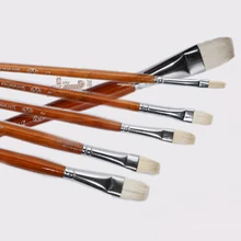 6 шт. козья кисть для гуаши и акварели офисная каллиграфия кухонные щетки шерсть кисть для окрашивания волос масляная кисть для художника художественные принадлежности