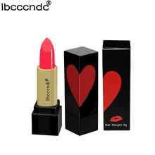 Косметическая губная помада 5 цветов матовая губная помада Водонепроницаемая легко носить красный бархат блеск для губ милая девушка Макияж для губ