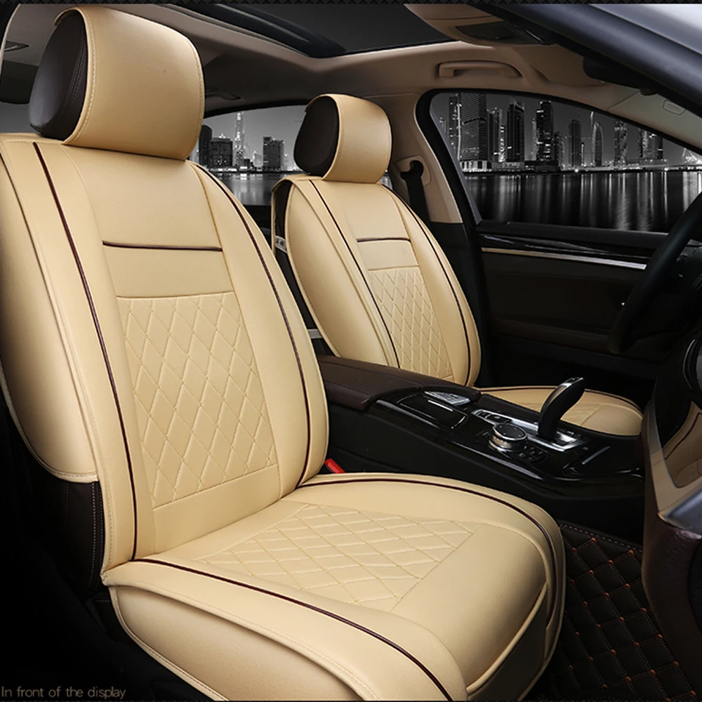 Универсальный чехол для автомобильного сиденья роскошный полиуретановый кожаный поддерживающий коврик для автомобильного сиденья чехлы для автомобилей для chrysler 300c hyundai kia rio 3