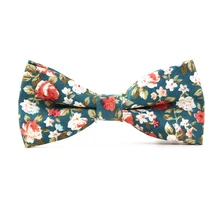Регулируемый Для мужчин хлопка Bow tie человек Луки Галстуки цветок вечерние свадебные бабочка роскошный цветочный День рождения галстук