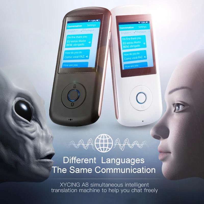 XYCING Portable Translator Real time Instant Smart Voice Translator Simultaneous Translation 35 Languages 4G WIFI Global Online