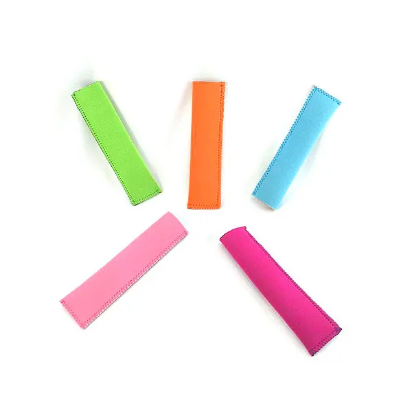  100pcs Size: 15.5X4CM raw edge Neoprene Ice Popsicle Sleeve Pop Holders, Ice Lolly, Ice Block 