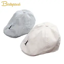 Новый хлопок для маленьких мальчиков Берет Hat красивый полосатый кепки детские аксессуары для мальчика От 1 до 3 лет 1 шт