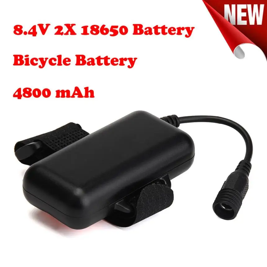 8,4 V Перезаряжаемые 4800 мАч 2X18650 Батарея пакет для велосипеда светильник фары Flash светильник горный велосипед светодиодный головной светильник Аварийная сигнализация PJ5