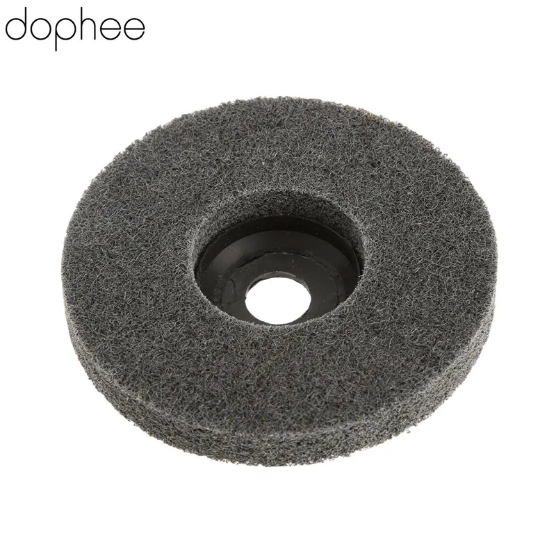 Dophee 5 шт. волокна ограночного Полировка Pad шлифовальные абразивные диск для инструмент Dremel аксессуары шлифовальной машины 100 мм