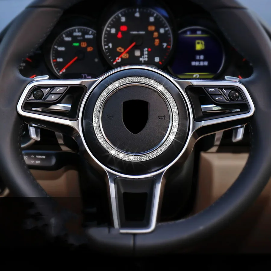 Автомобильный Стайлинг для Porsche Panamera 2013-2018 кольцо рулевого колеса отделка