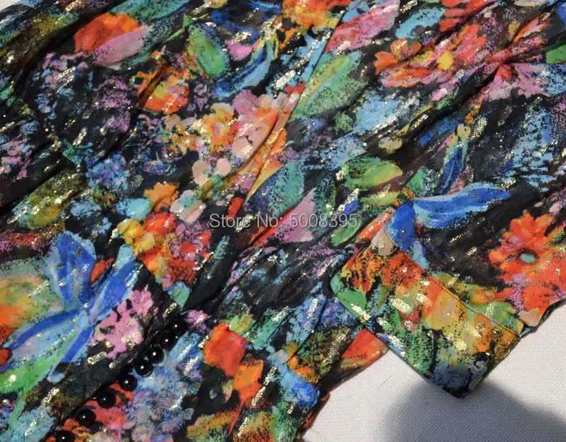 Разноцветное шелковое мини-платье с цветочным принтом, v-образным вырезом, короткими пышными рукавами, эластичным поясом, женское модное короткое платье