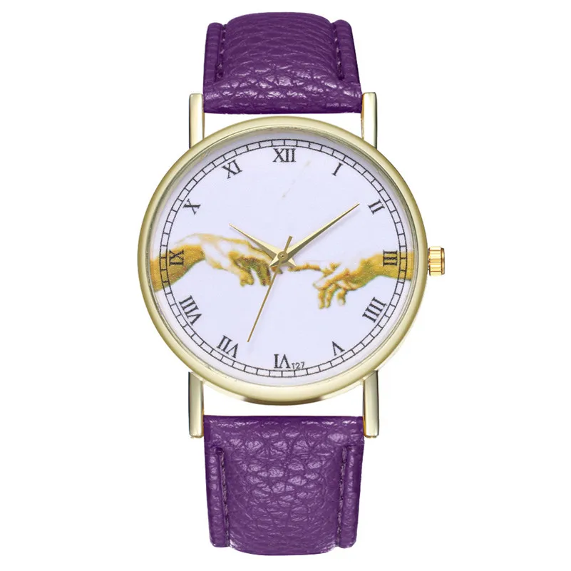 New Arrival, 2018 Watches Women fashion leather female watch vintage watch dress watches printed retro relogio reloj montre M23 (13)