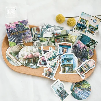 

45 Pcs/Pack Beautiful Scenery On Trip Paper Sticker Decoration DIY Handbook Sticker Diary Album Stick Label